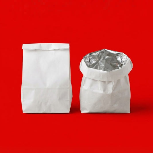 White Foil Lined Bags